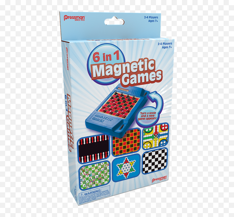6 - In1 Travel Magnetic Games U2014 Pressman Toy Pressman Toy 6 In 1 Magnetic Travel Games Emoji,Magnetics Logo