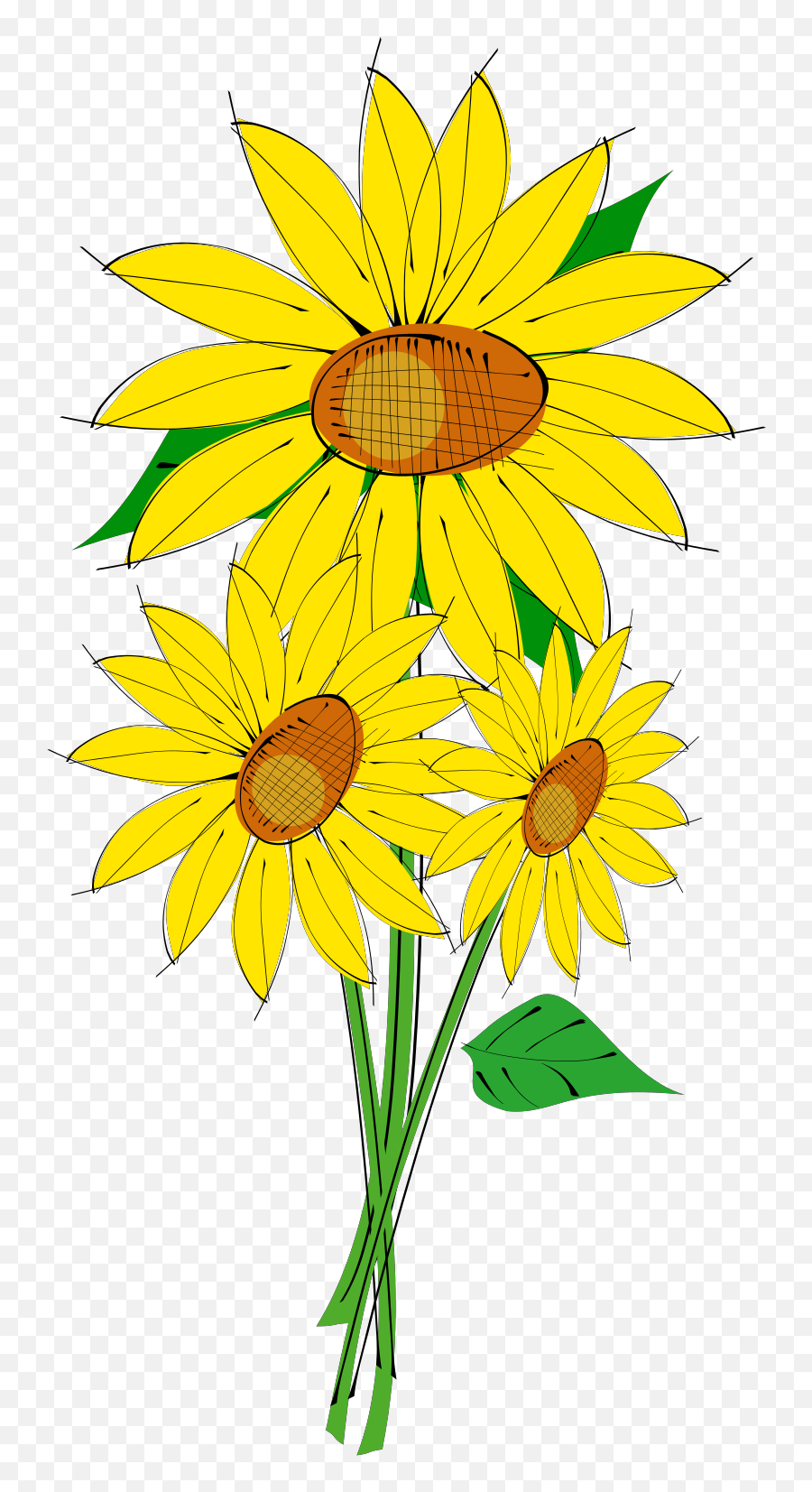 Sunflower Border Clipart Free Clipart - Clip Art Bunga Matahari Emoji,Sunflower Clipart Png