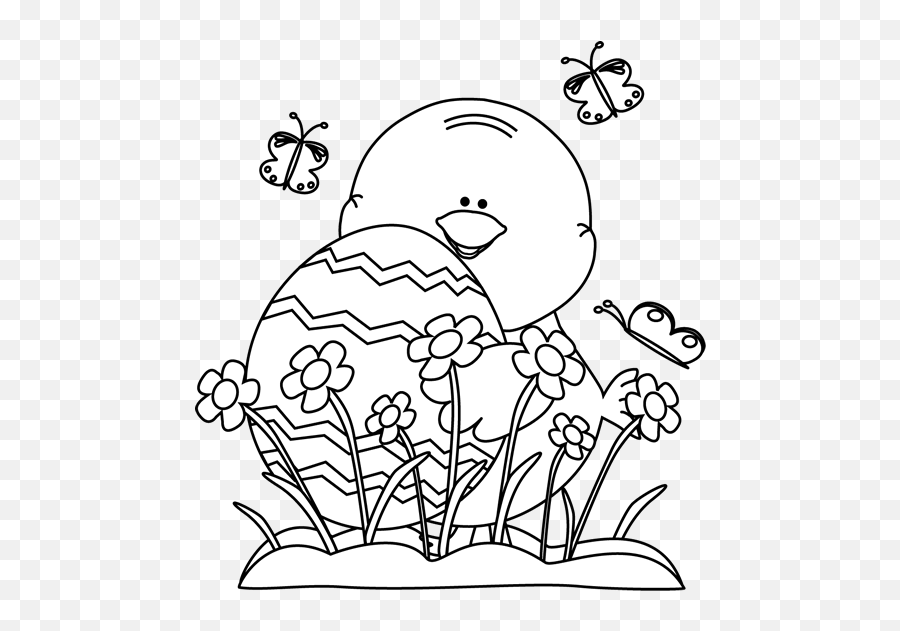 Easter Chick Clip Art - Easter Chick Images Black And White Image Of Spring Season Emoji,Easter Clipart
