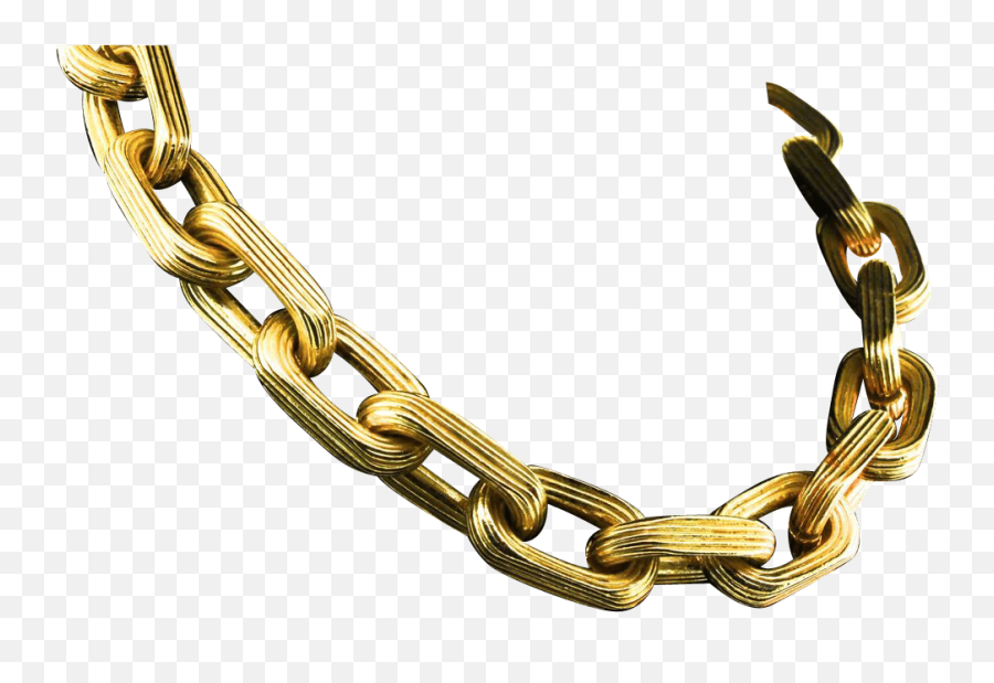 Necklace Clipart Chain Picture 1725749 Necklace Clipart Chain - Big Chain Gold Png Emoji,Chain Clipart