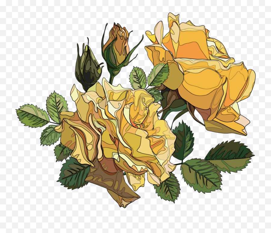 Rose Roses Yellow Yellowrose Sticker By Emoji,Yellow Roses Png