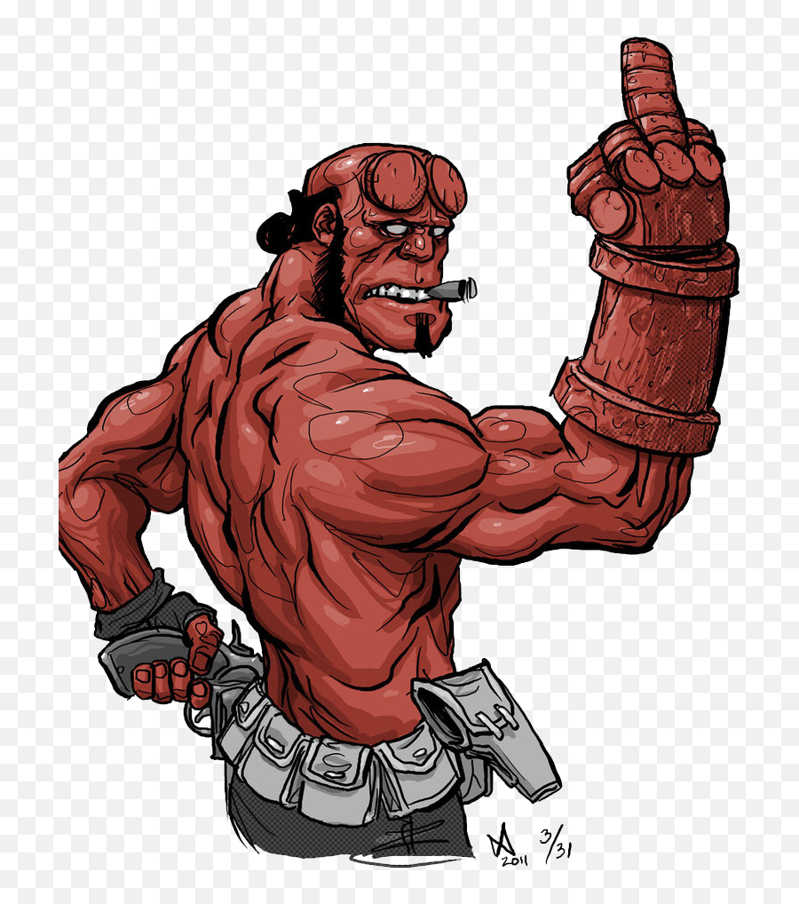 Hellboy Animated Cartoon - Hell Boy Free Png Download 1 Emoji,Hell Png