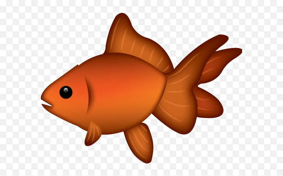 Goldfish Clipart Glass Object - Png Download Full Size Goldfish Emoji,Goldfish Clipart