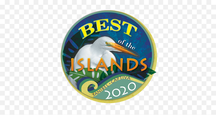 Sanibel Captiva Best Of The Islands 2020 Logo With Bird Emoji,Best Color For Logo