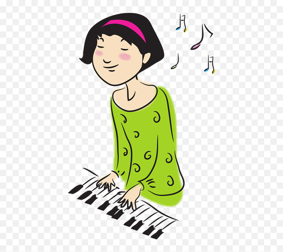 Clipart Piano Piano Performance - Playing An Instrument Learn An Instrument Clipart Emoji,Piano Clipart