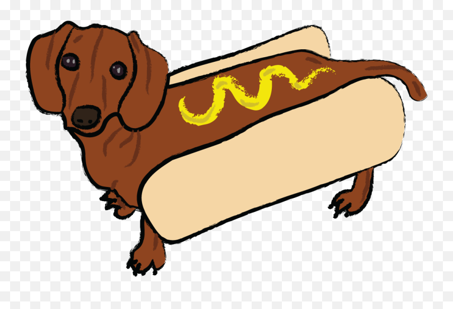 Hot Weiner Dog - Transparent Weiner Dog Png Emoji,Dachshund Clipart