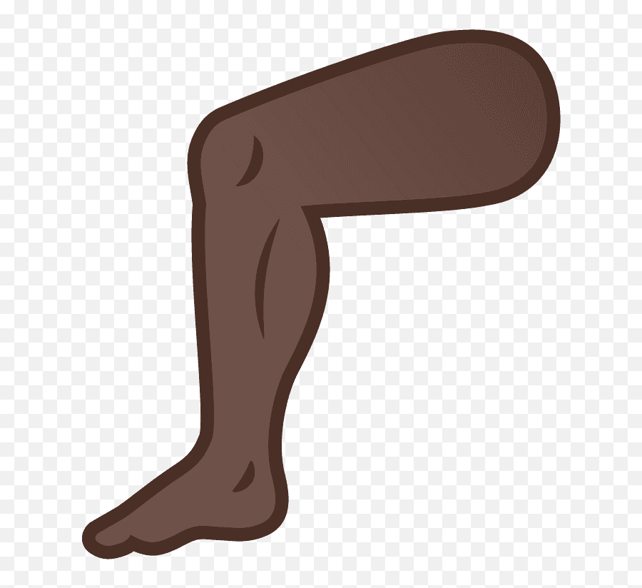 Leg Emoji Clipart - Black Leg Emoji,Leg Clipart