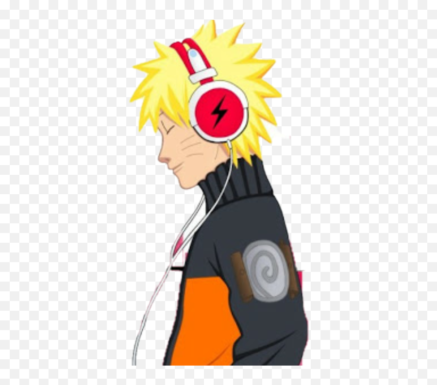 Naruto Listening Music - Transparent Anime Listening To Music Emoji,Listening To Music Clipart