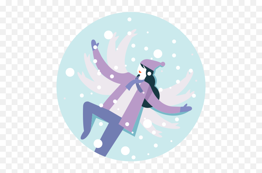 Activity Happy Lying Down Snowfall Winter Woman Free - Fictional Character Emoji,Snowfall Png