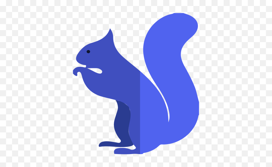 Blue Squirrel Flat - Animal Figure Emoji,Squirrel Transparent