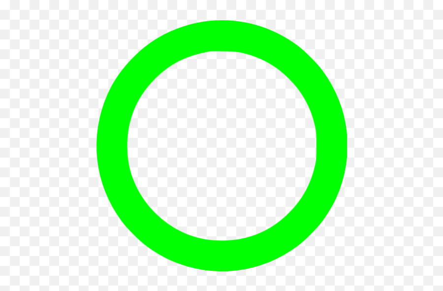 Lime Circle Outline Icon - Circle Outline Green Png Emoji,White Circle Outline Png
