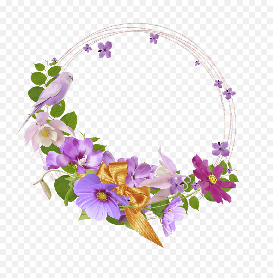 Pink Round Flower Logo - Logodix Flower Circle Frame Transparent Emoji,Flower Logo