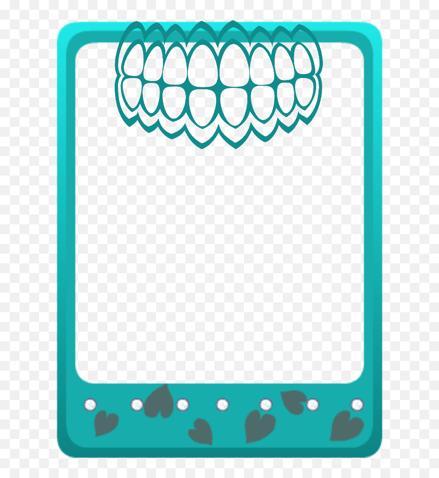 Mq Green Teeth Frames Border Borders Clipart Png - Clipart Teeth Borders Emoji,Teeth Clipart