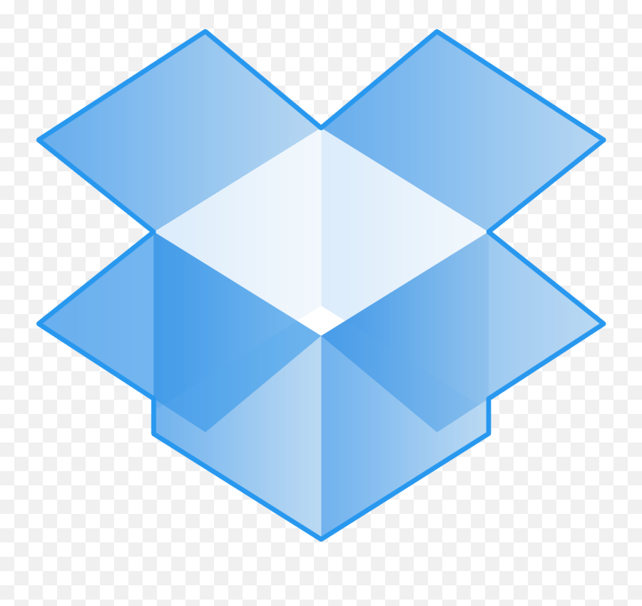 Download Dropbox Logo - Blue Box Logo Emoji,Dropbox Logo