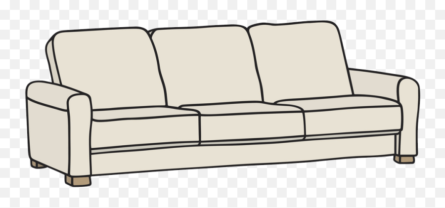 Couch Clipart Transparent 1 - Flared Arm Emoji,Couch Clipart