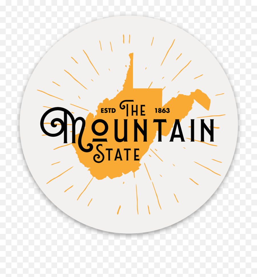 The Mountain State - Sticker U2013 Loving West Virginia Emoji,Free Ship Logo