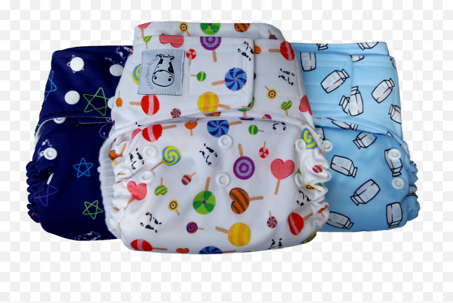 Reusable Diapers - Moo Moo Kow One Size Bamboo Diaper Emoji,Cloth Diaper Clipart