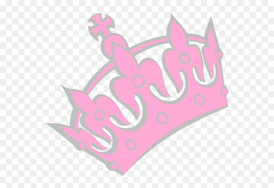 Download Pink Tiara Left Clip Art - Crowns Tilted Emoji,Tiara Clipart