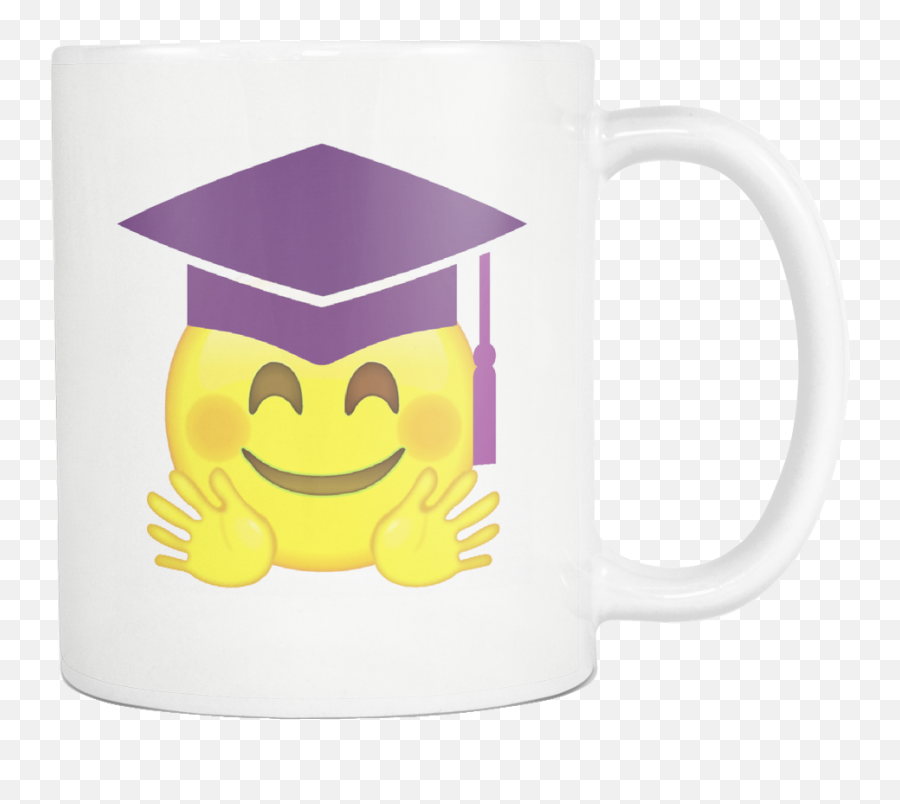 Emoji Happy Mug - Hugging Face Hugs Hands Blush Smiley Emoji,Blushing Emoji Png