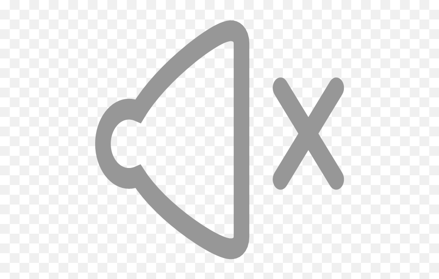 Mute Sound Volume Icon - Outline Music Emoji,Mute Icon Png