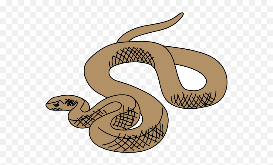 Snake Clip Art Cute Snake - Brown Tree Snake Clipart Emoji,Snake Clipart