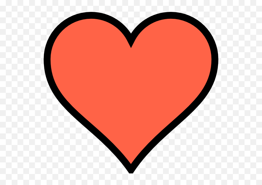 Coral Heart Clipart Transparent - Heart Jpg Emoji,Coral Clipart