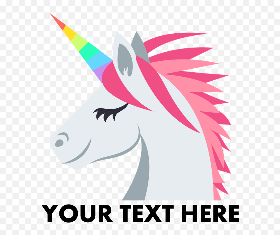 Download Emoji Unicorn Personalized - Emoji Transparent Unicorn,Unicorn Face Png
