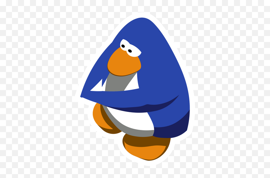 Club Penguin Blue Sticker - Boi Penguin Emoji,Club Penguin Logo