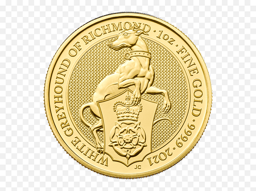 White Greyhound Of Richmond - Dillon Gage Beasts Gold Coins 2021 Emoji,Greyhound Logo