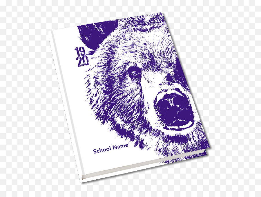 Bear Mascot Yearbook Cover - Bear Yearbook Emoji,Bear Mascot Logo