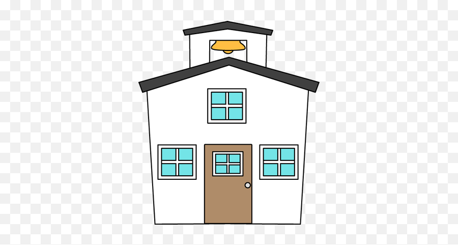 Schoolhouse Clip Art - My Cute Graphics School House Emoji,School House Clipart
