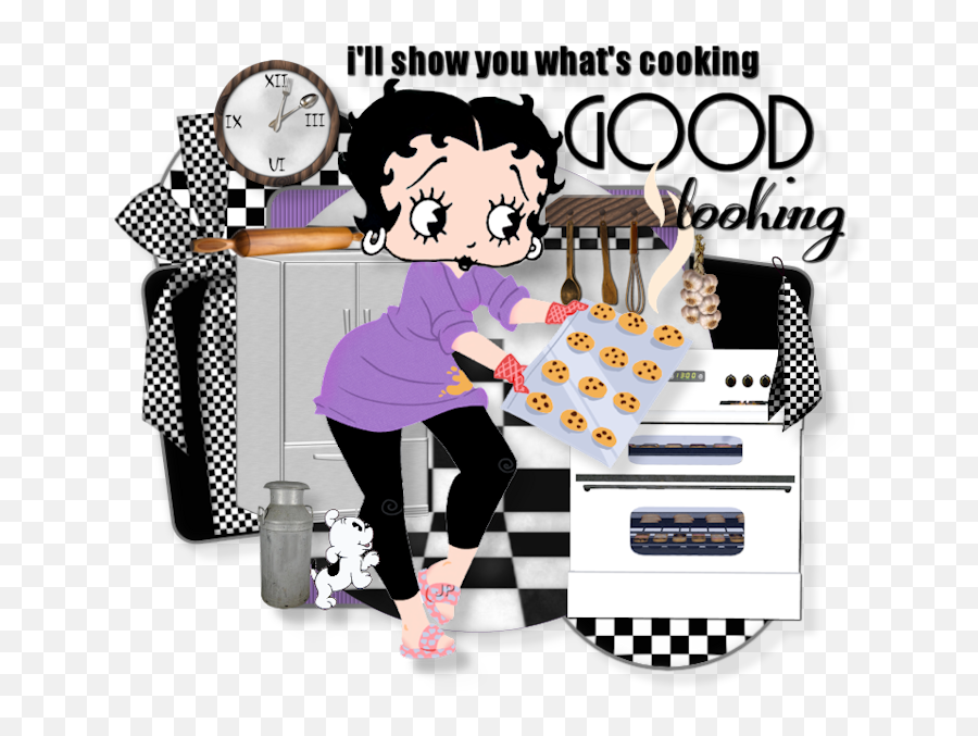 Betty Boop What S Cooking Good Looking - Betty Boop Betty Boop Cooking Emoji,Good Clipart