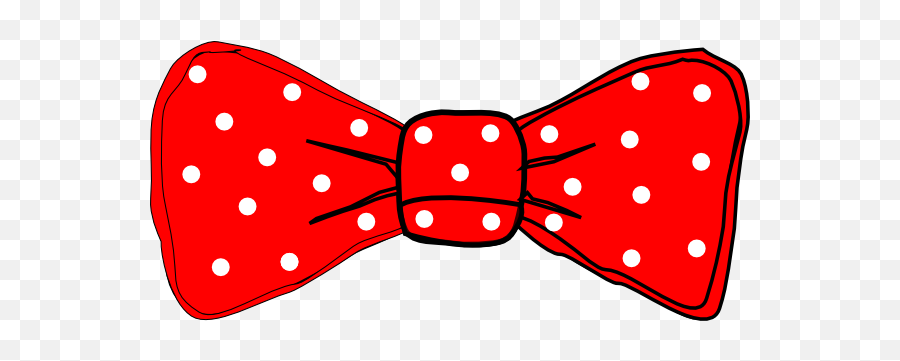 Download Bow Tie Red Polka Dot Clip Art - Polka Dot Bow Tie Clipart Png Emoji,Bow Tie Clipart