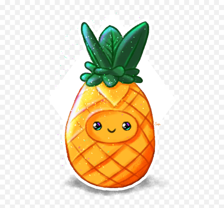 Soph Emoji,Cute Pineapple Clipart