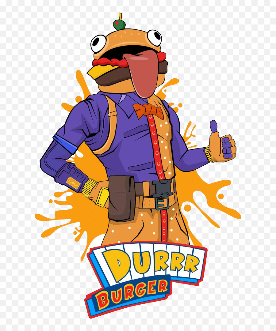 Durr Burger Character Transparent - Clipart World Emoji,Fortnite Character Transparent