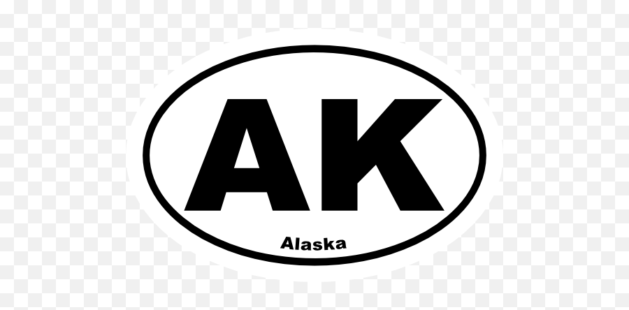 Alaska Ak Oval Sticker Emoji,Alaska Clipart