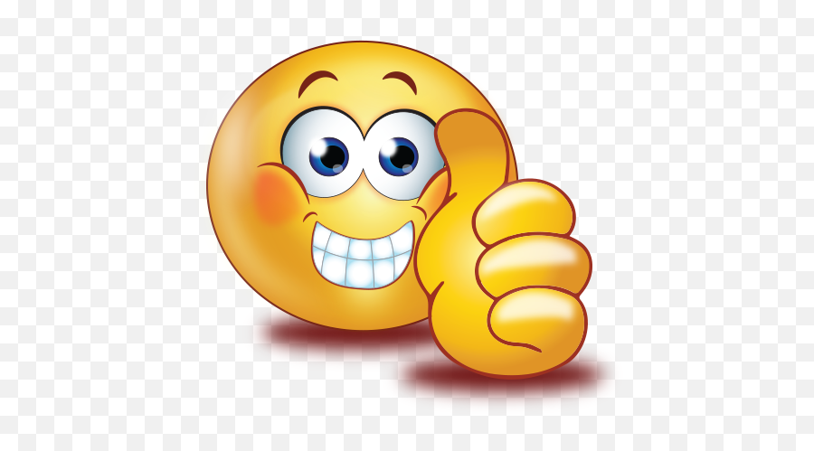 Staring With Thumb Up Smiley Emoji Sticker - Staring With,Thumbs Up Emoji Transparent