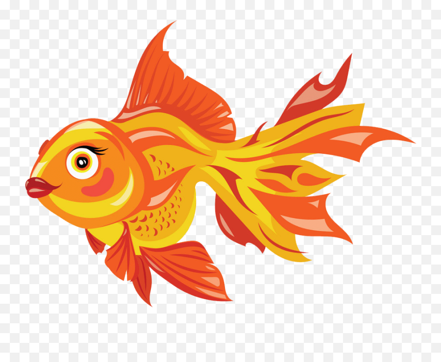 Lovely Goldfish Clipart Transparent - Clipart World Goldfish Emoji,Goldfish Clipart