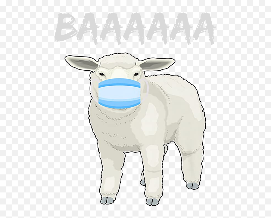 Anti Mask Sheep Or Sheeple With Face Mask Premium Weekender Emoji,Sheep Face Clipart