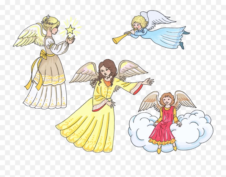 Child Artartangel Png Clipart - Royalty Free Svg Png Fairy Drawing By Child Emoji,Angels Png