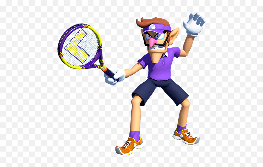 Waluigi Mario Tennis Emoji,Waluigi Transparent