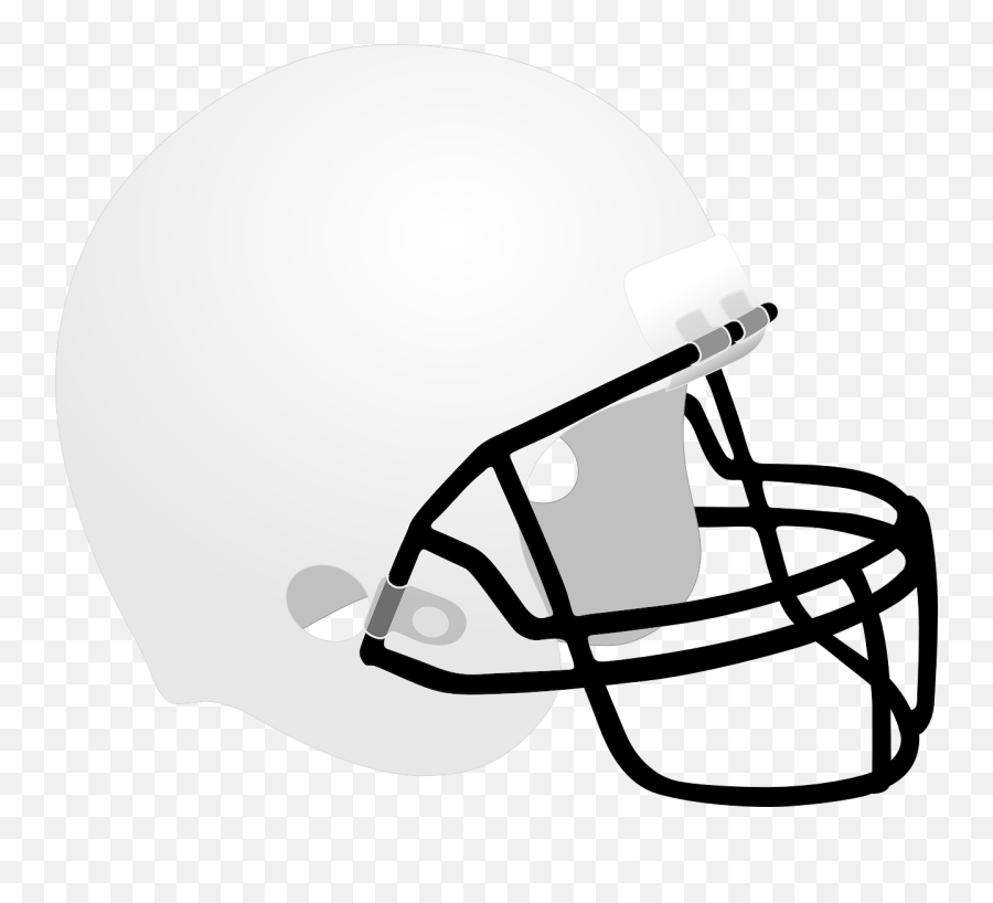 Football Clipart Black And White - Transparent Background Football Helmet Clipart Emoji,Football Clipart