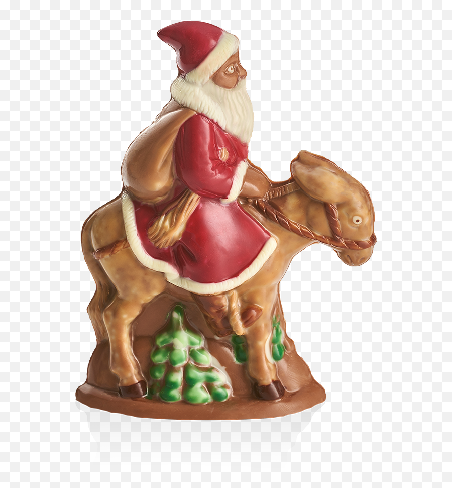 Santa Claus On Donkeyback - Garden Gnome Hd Png Download Santa Claus Emoji,Gnome Transparent