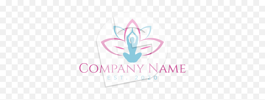 Yoga Meditation Logo - Language Emoji,Lotus Flower Logo