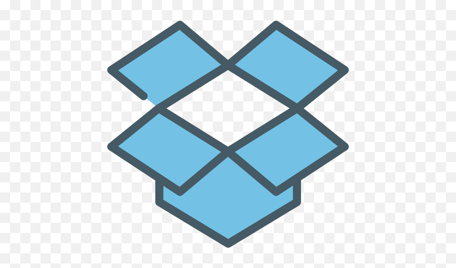 Logo Dropbox Box Free Icon Of Social - Vertical Emoji,Dropbox Logo