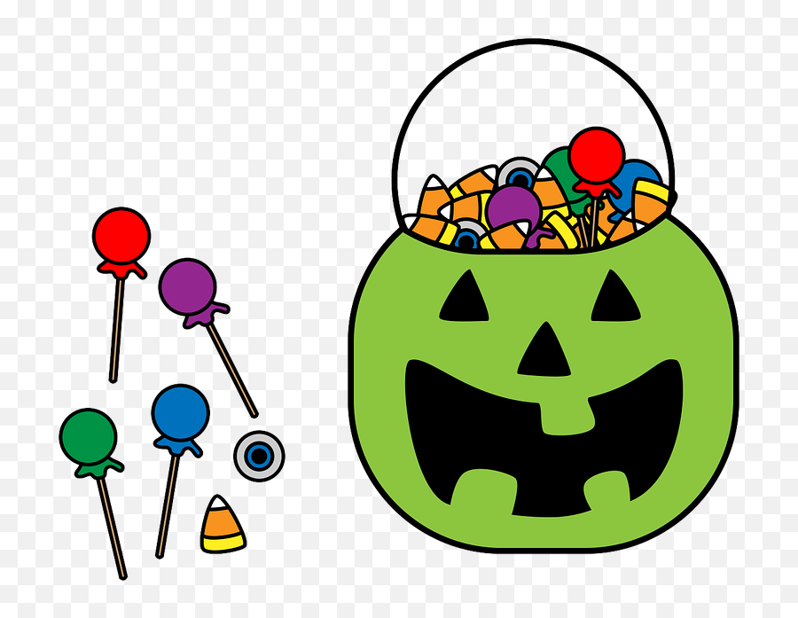 Vacation Halloween Candy Trick Or - Candy Treats Halloween Cartoon Emoji,Halloween Candy Clipart