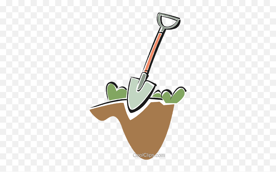 Shovel Royalty Free Vector Clip Art Illustration - Vc018878 Cultivating Tools Emoji,Shovel Clipart