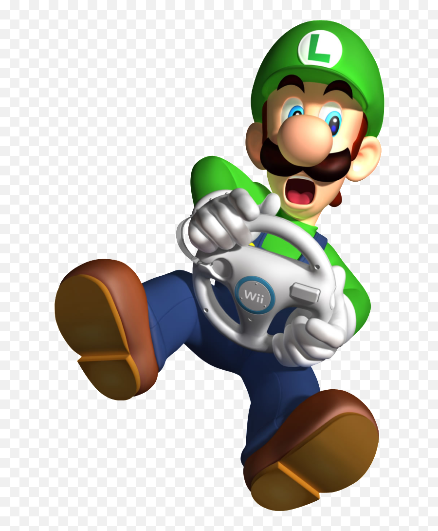 Luigi Png Image - Mario Kart Wii Characters Luigi Emoji,Luigi Png