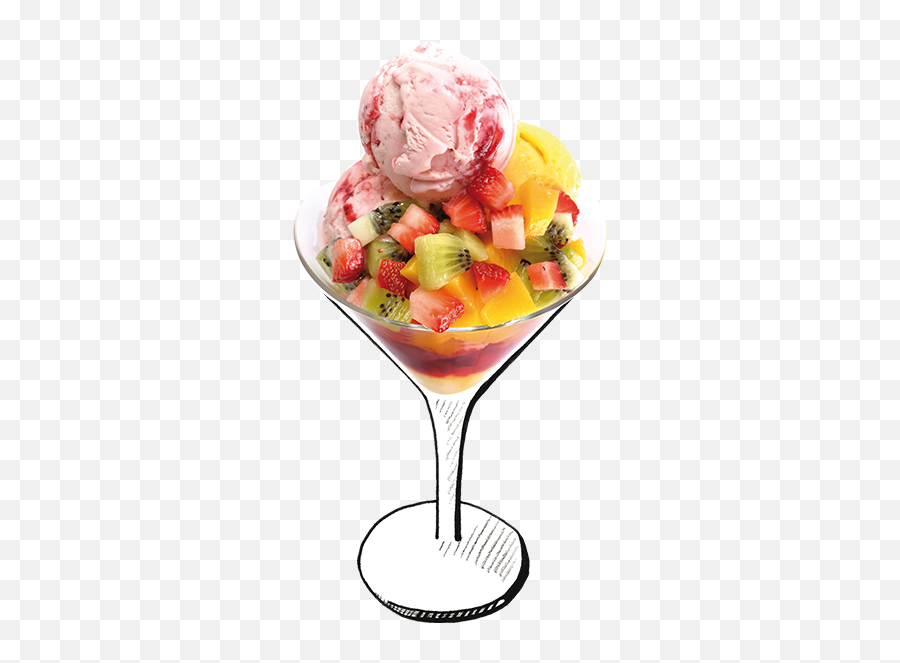 Ice Cream Desserts Png Background Image - Fruit Salad With Emoji,Salad Transparent Background