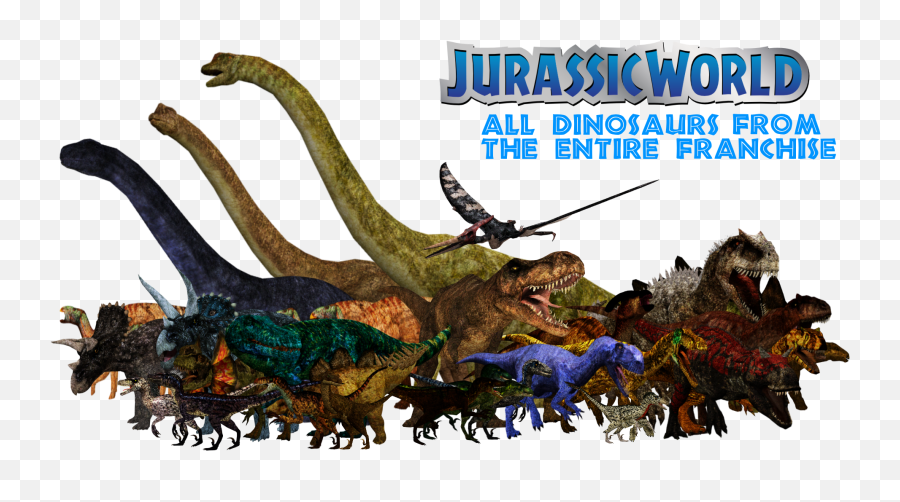 Download Jurassic World Pack - Jurassic Park Franchise Emoji,Dinosaurs Png